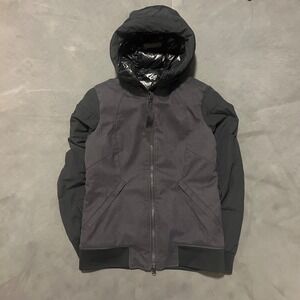 Lululemon Chilly Bomber Size 6 Goose Down‎ Black Puffer Zip Up Jacket